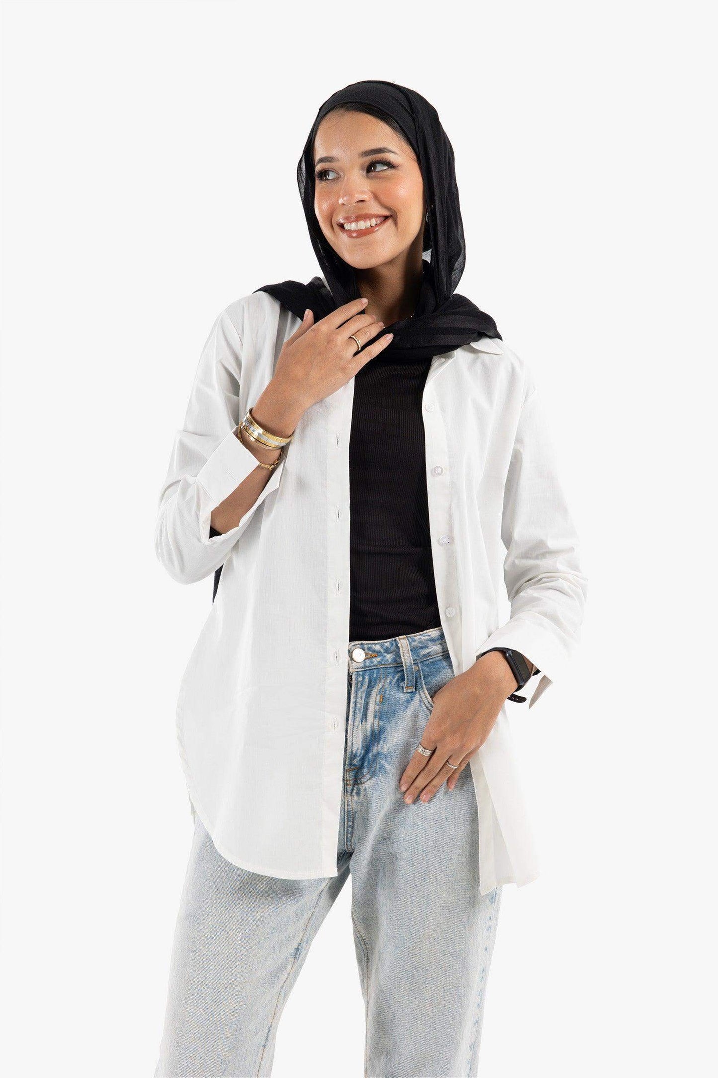 Viscose Basic Shirt - Carina - ÙƒØ§Ø±ÙŠÙ†Ø§