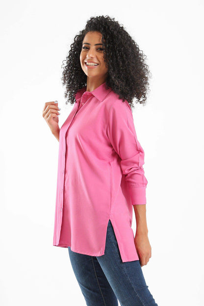 Viscose Button Closure Shirt - Carina - ÙƒØ§Ø±ÙŠÙ†Ø§