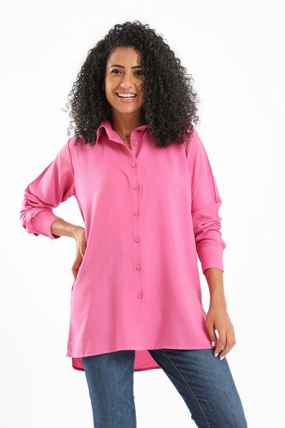 Viscose Button Closure Shirt - Carina - ÙƒØ§Ø±ÙŠÙ†Ø§