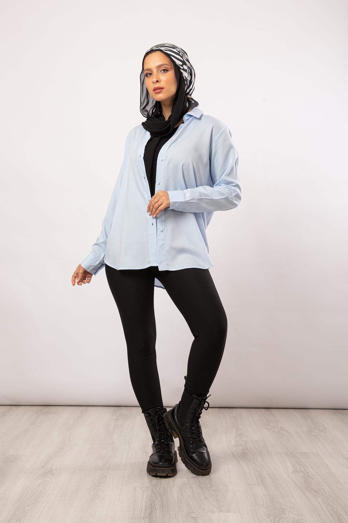 Viscose Classic Collar Shirt - Carina - ÙƒØ§Ø±ÙŠÙ†Ø§