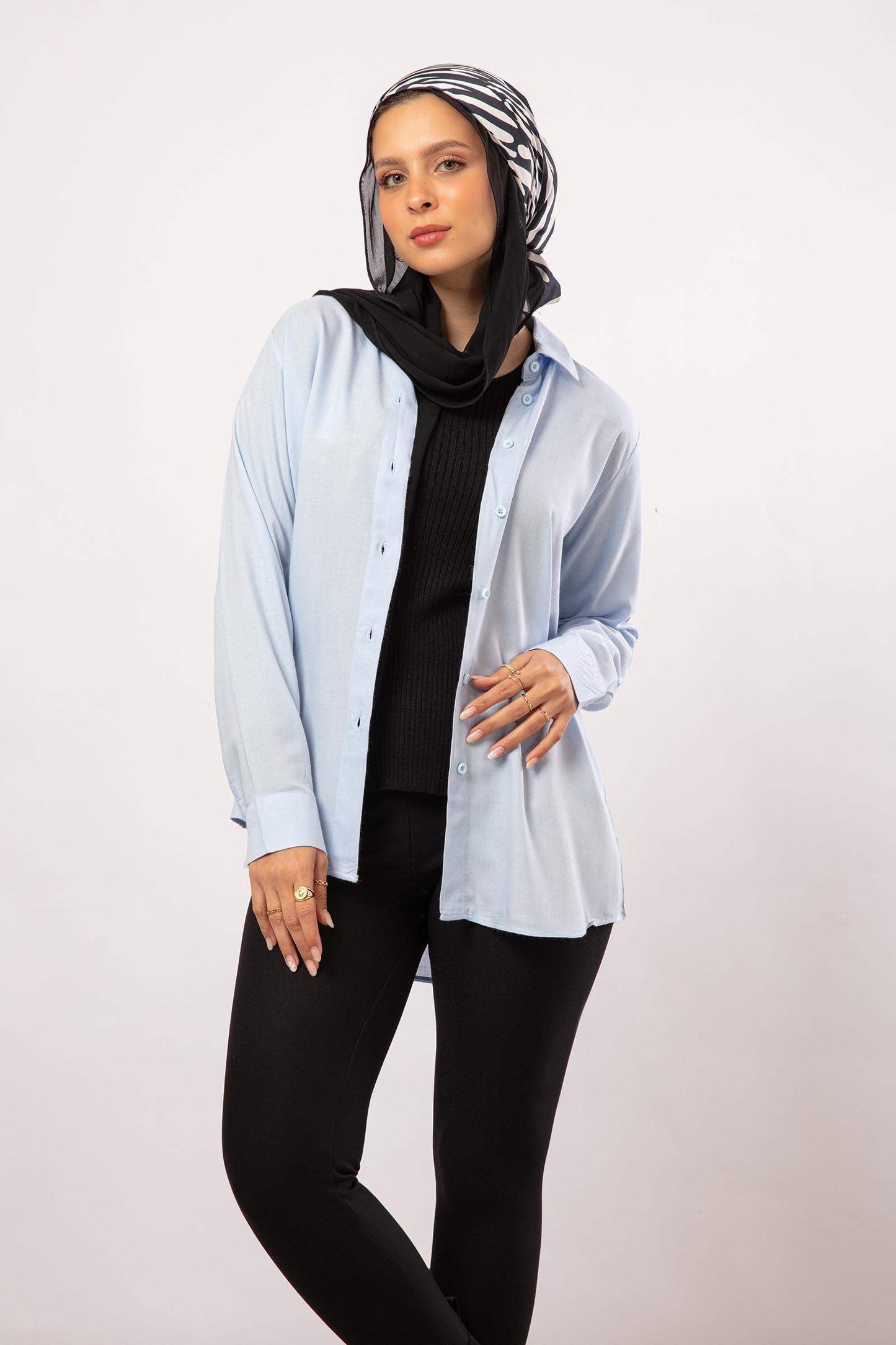 Viscose Classic Collar Shirt - Carina - ÙƒØ§Ø±ÙŠÙ†Ø§