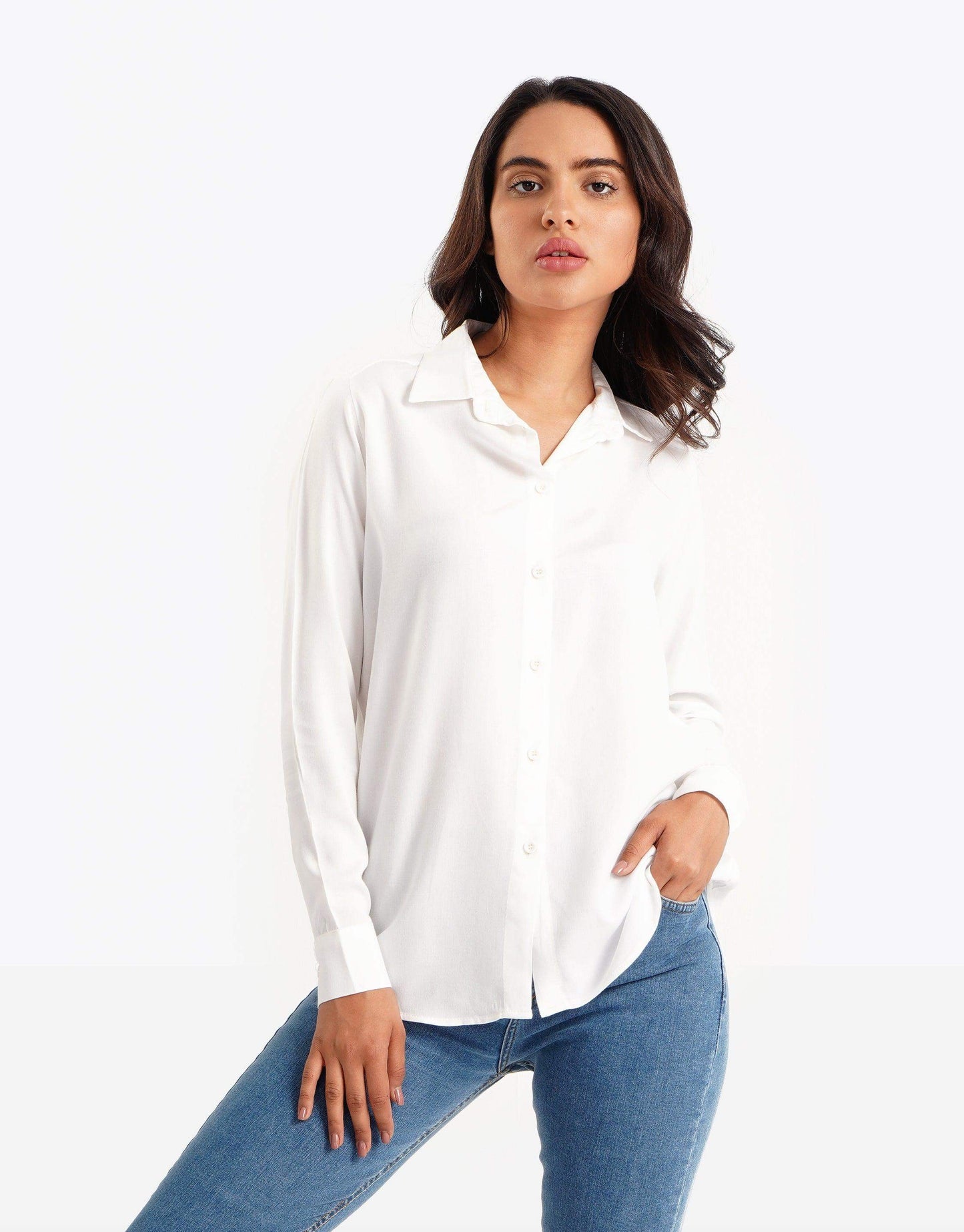 Viscose Classic Collar Shirt - Carina - ÙƒØ§Ø±ÙŠÙ†Ø§