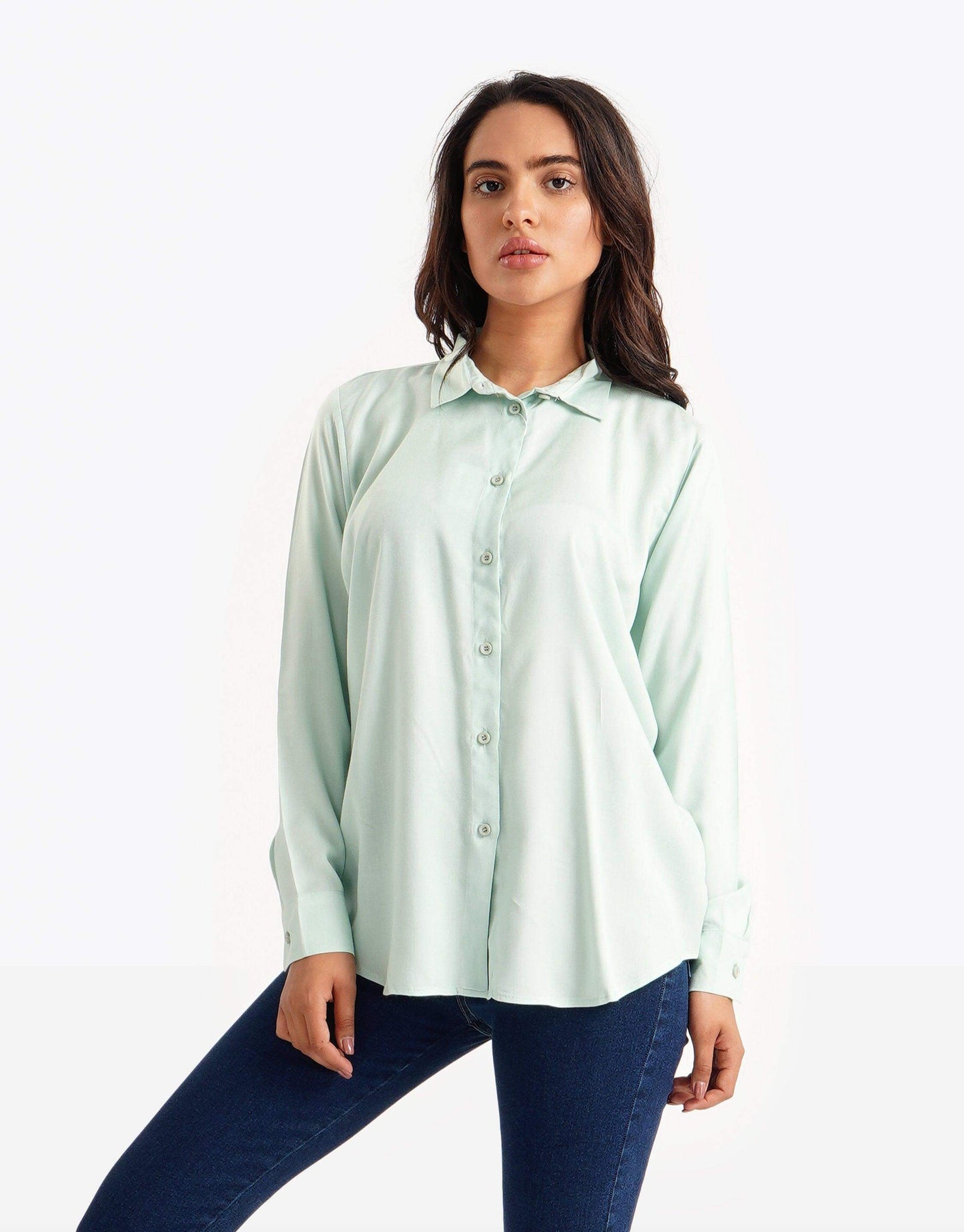 Viscose Classic Collar Shirt - Carina - ÙƒØ§Ø±ÙŠÙ†Ø§