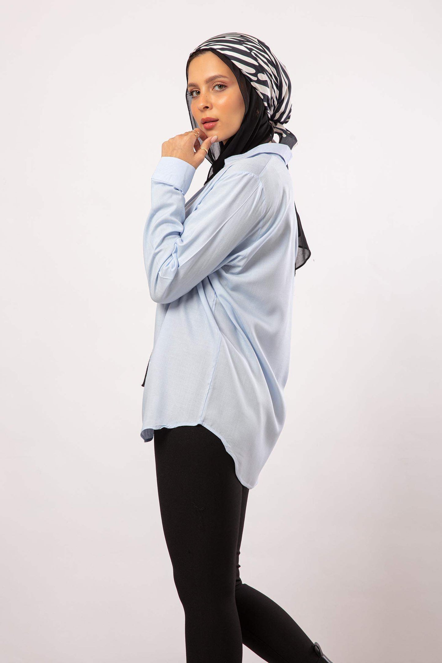 Viscose Classic Collar Shirt - Carina - ÙƒØ§Ø±ÙŠÙ†Ø§