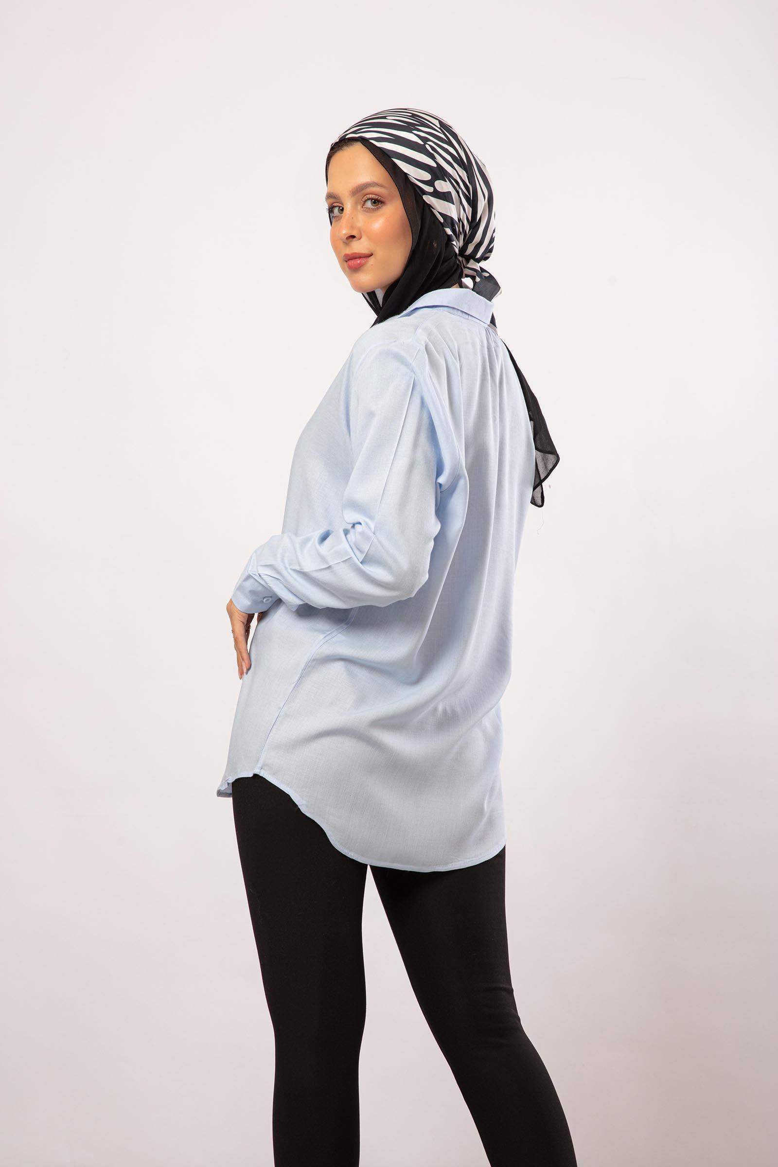 Viscose Classic Collar Shirt - Carina - ÙƒØ§Ø±ÙŠÙ†Ø§