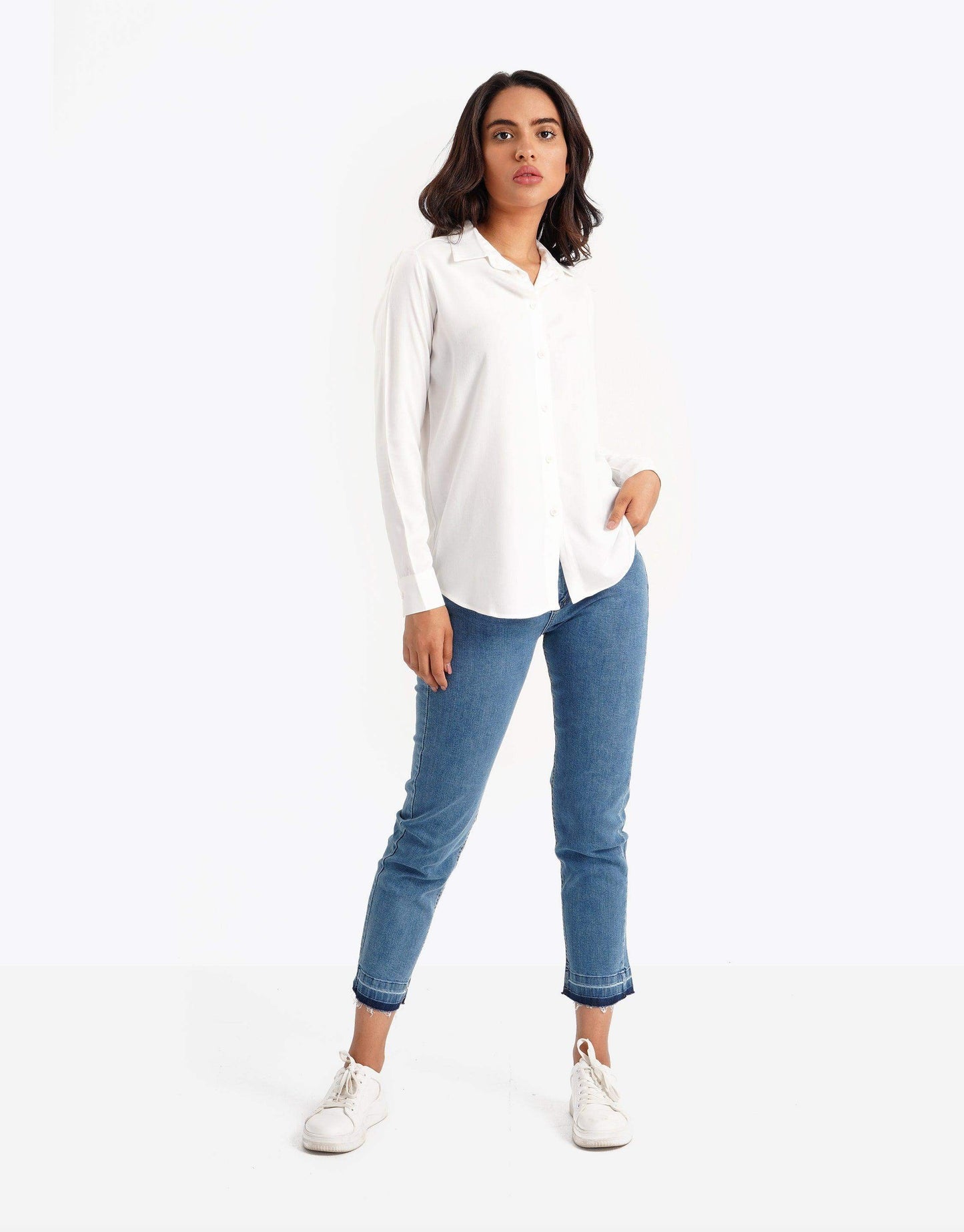 Viscose Classic Collar Shirt - Carina - ÙƒØ§Ø±ÙŠÙ†Ø§