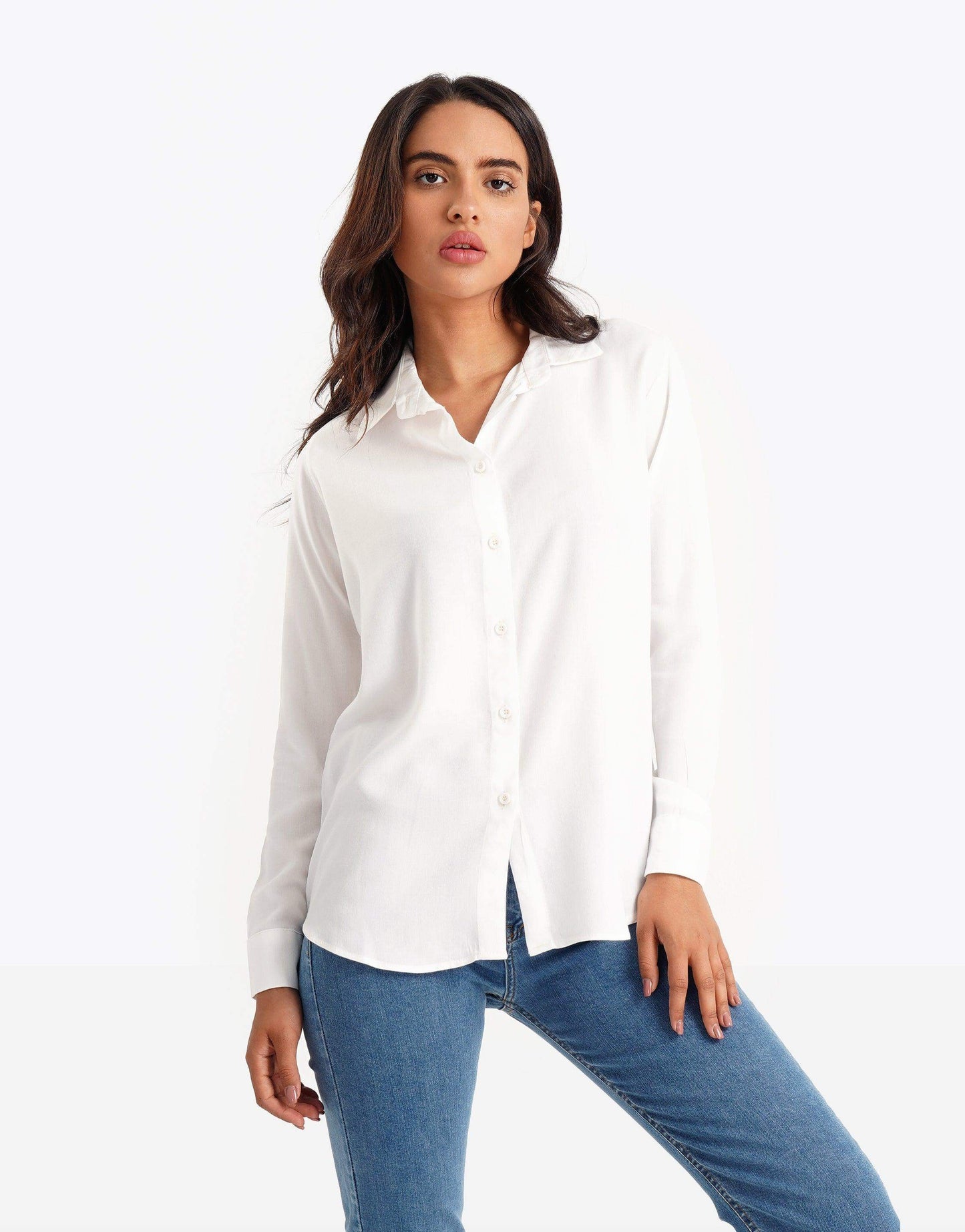 Viscose Classic Collar Shirt - Carina - ÙƒØ§Ø±ÙŠÙ†Ø§