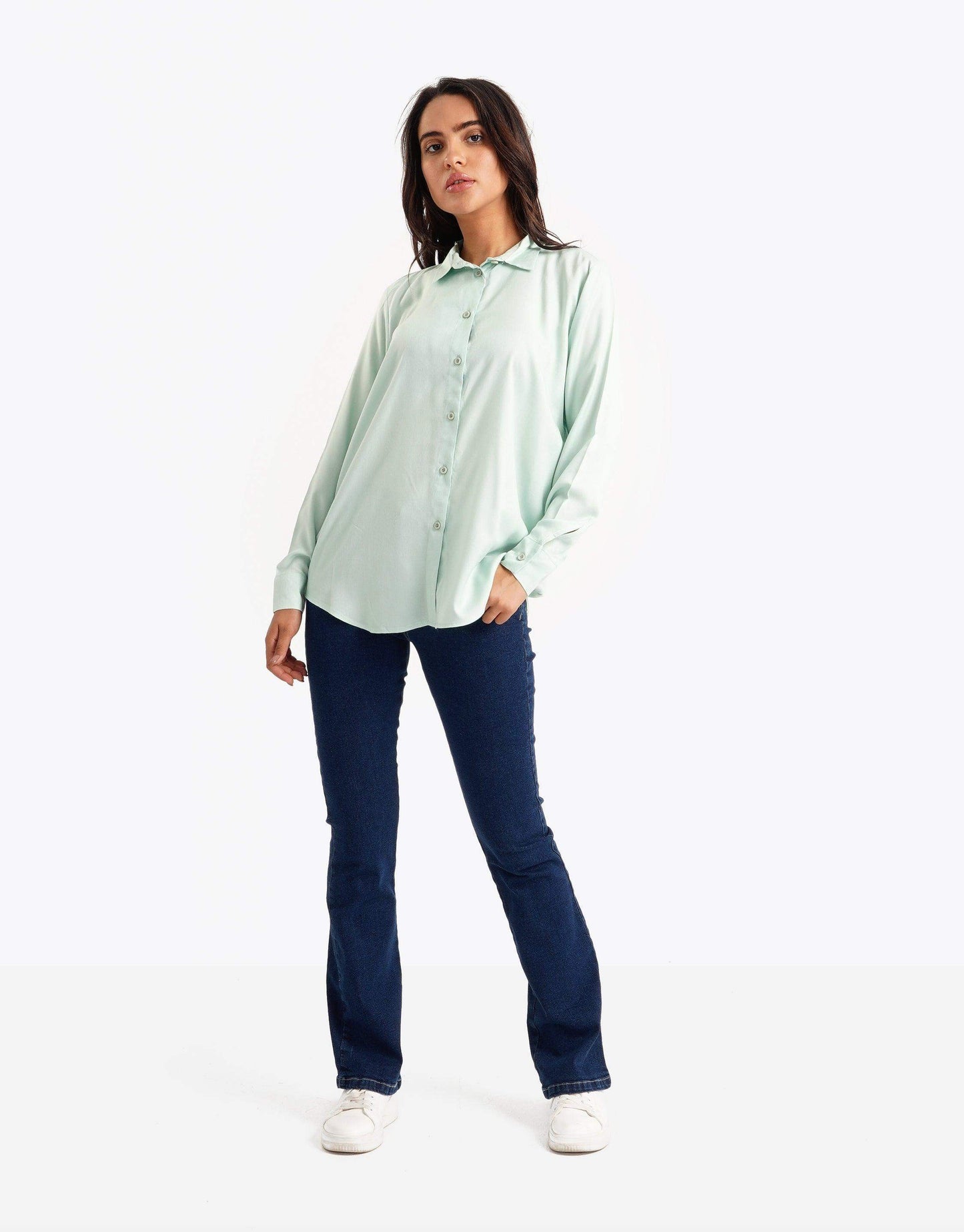 Viscose Classic Collar Shirt - Carina - ÙƒØ§Ø±ÙŠÙ†Ø§