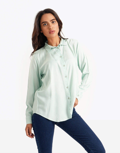 Viscose Classic Collar Shirt - Carina - ÙƒØ§Ø±ÙŠÙ†Ø§