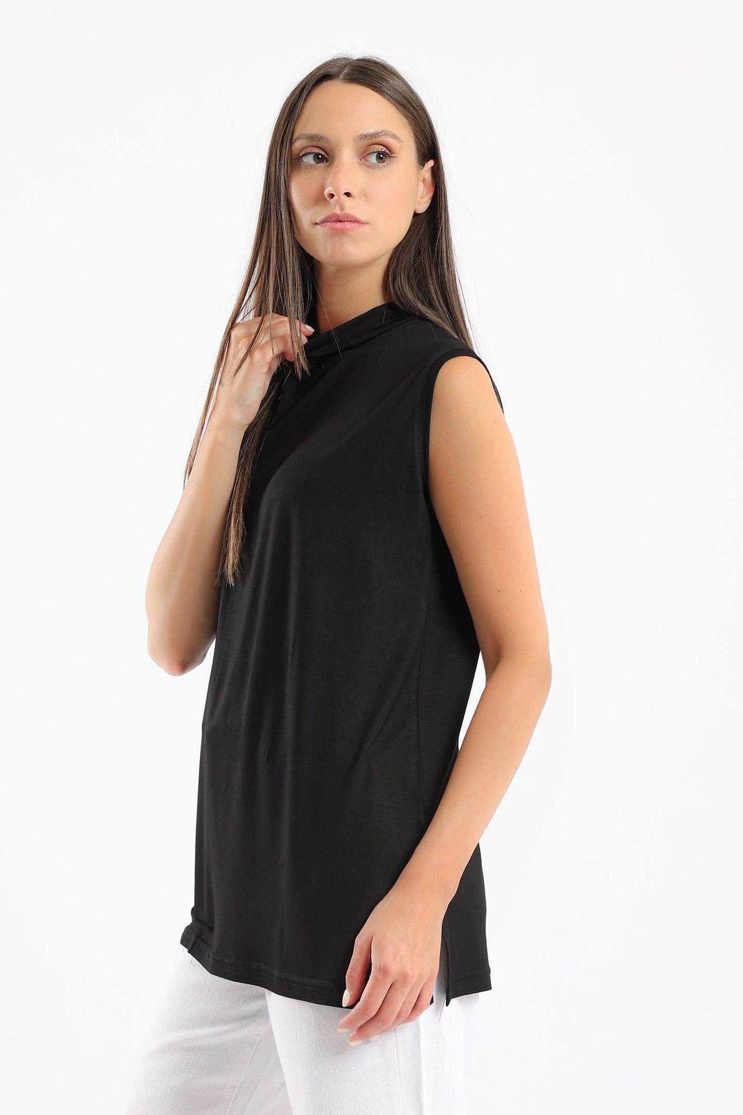 Viscose High Neck Top - Carina - ÙƒØ§Ø±ÙŠÙ†Ø§