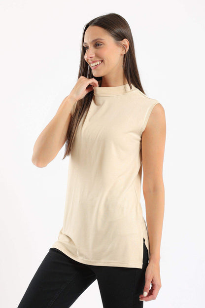 Viscose High Neck Top - Carina - ÙƒØ§Ø±ÙŠÙ†Ø§