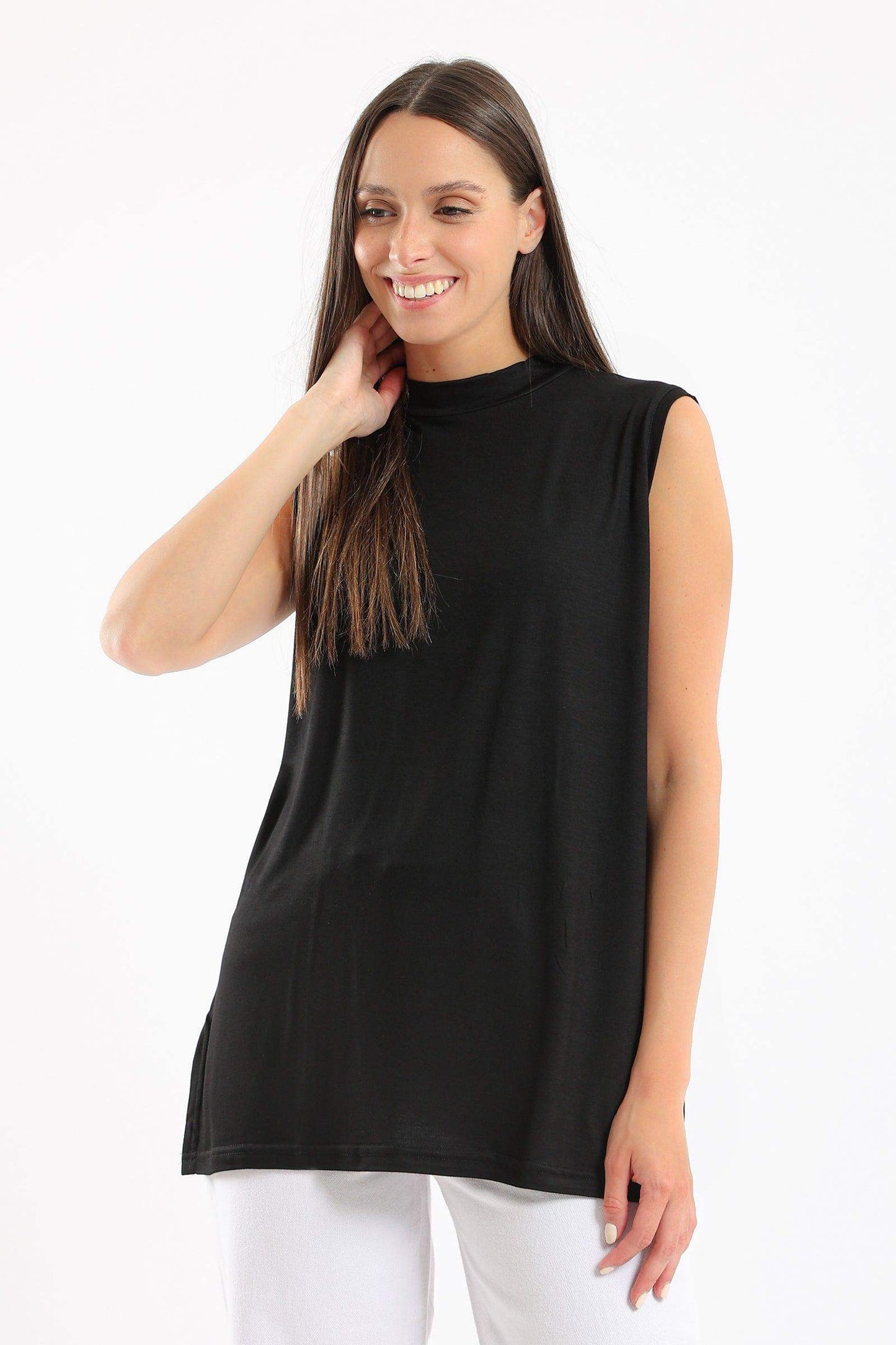 Viscose High Neck Top - Carina - ÙƒØ§Ø±ÙŠÙ†Ø§