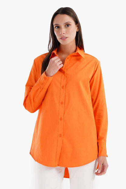 Viscose Long Sleeves Shirt - Carina - ÙƒØ§Ø±ÙŠÙ†Ø§