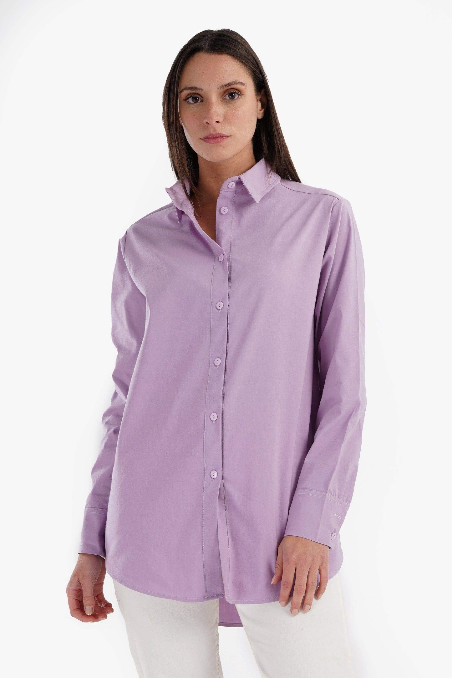 Viscose Long Sleeves Shirt - Carina - ÙƒØ§Ø±ÙŠÙ†Ø§