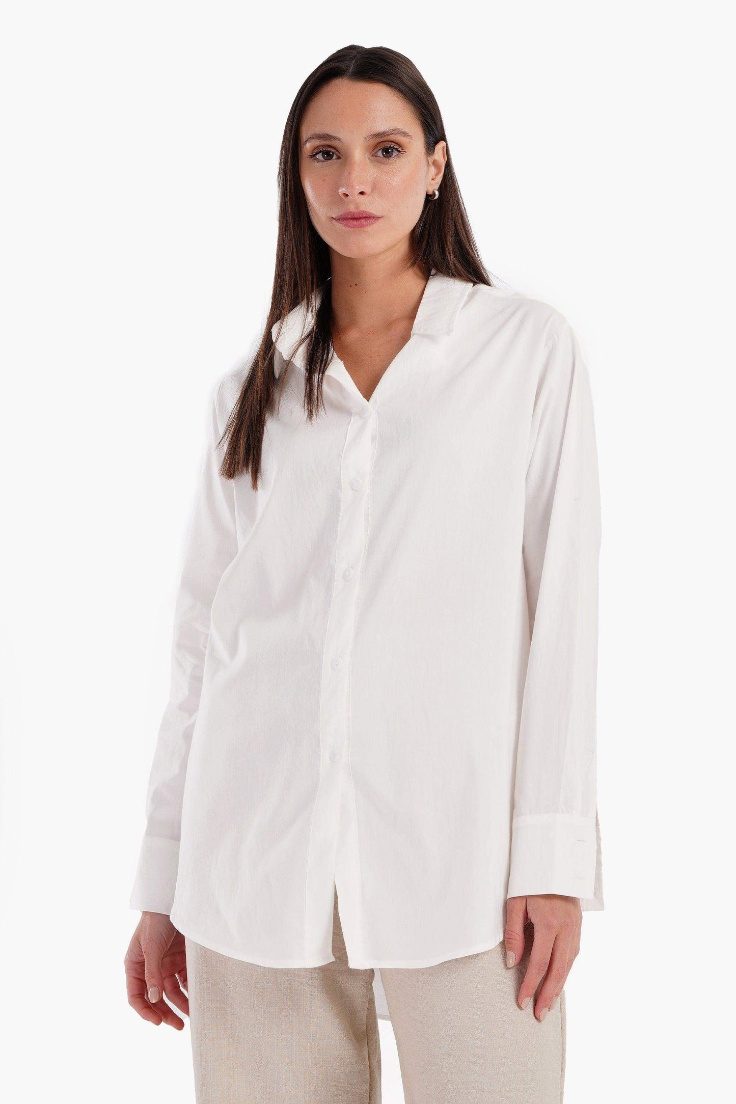 Viscose Long Sleeves Shirt - Carina - ÙƒØ§Ø±ÙŠÙ†Ø§