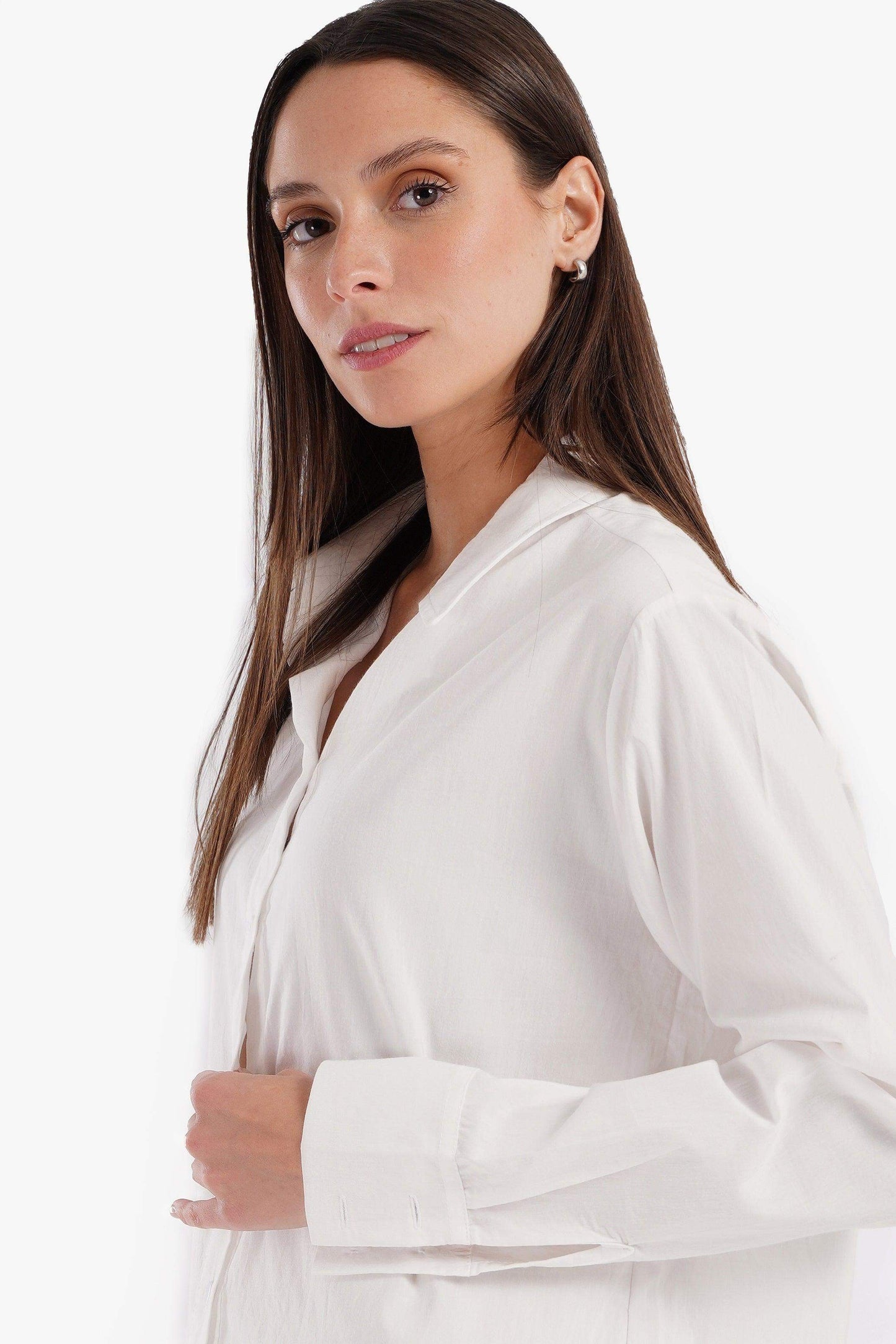 Viscose Long Sleeves Shirt - Carina - ÙƒØ§Ø±ÙŠÙ†Ø§