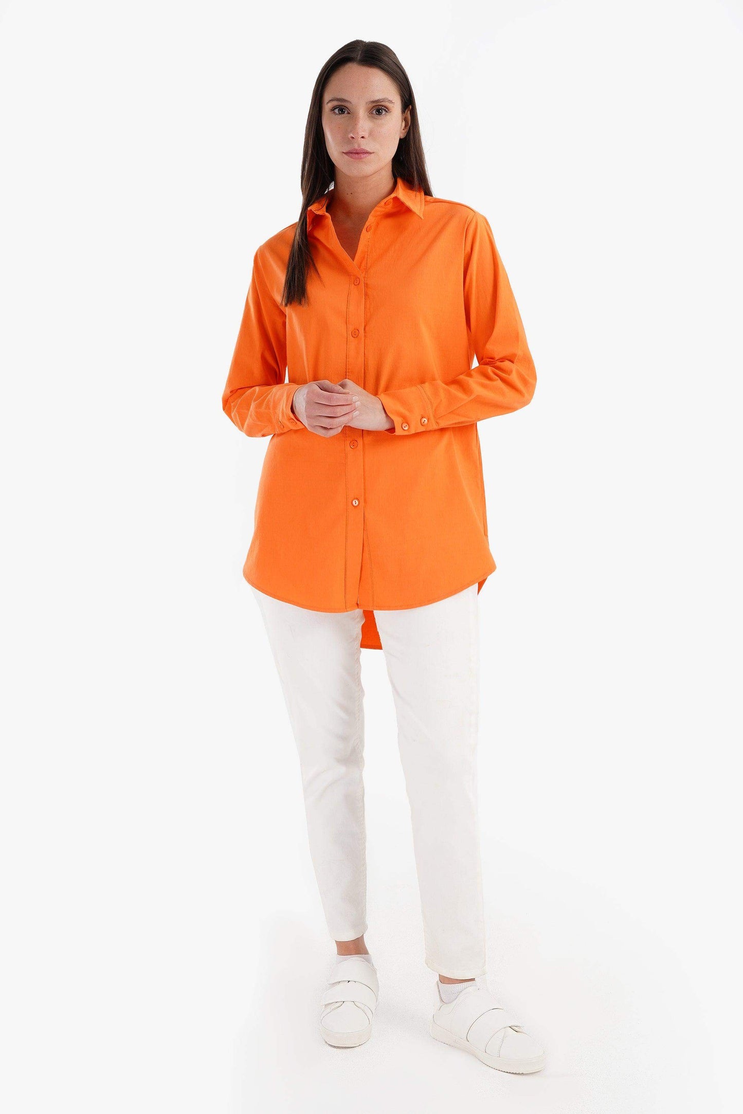 Viscose Long Sleeves Shirt - Carina - ÙƒØ§Ø±ÙŠÙ†Ø§