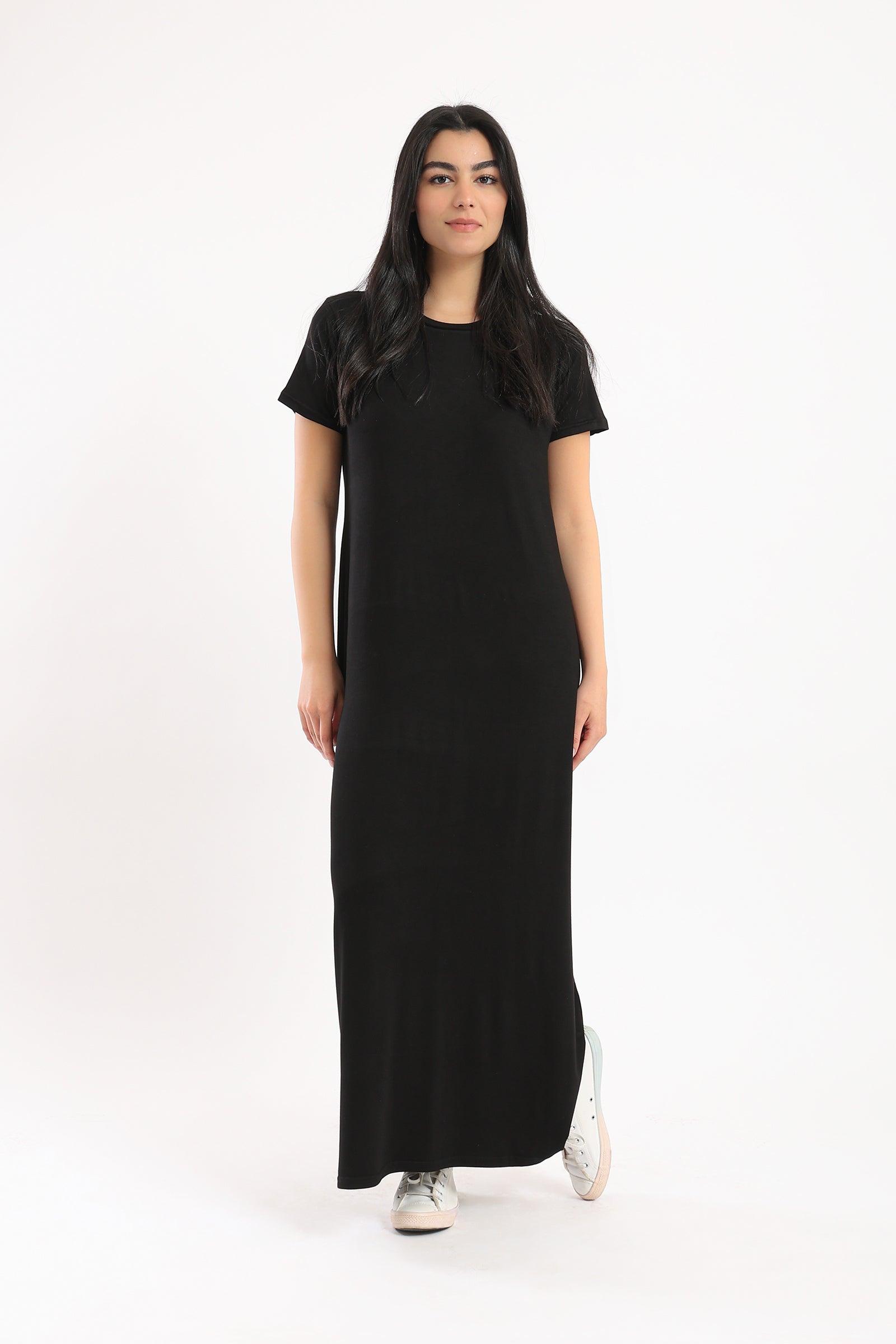 Viscose Plain Dress - Clue Wear