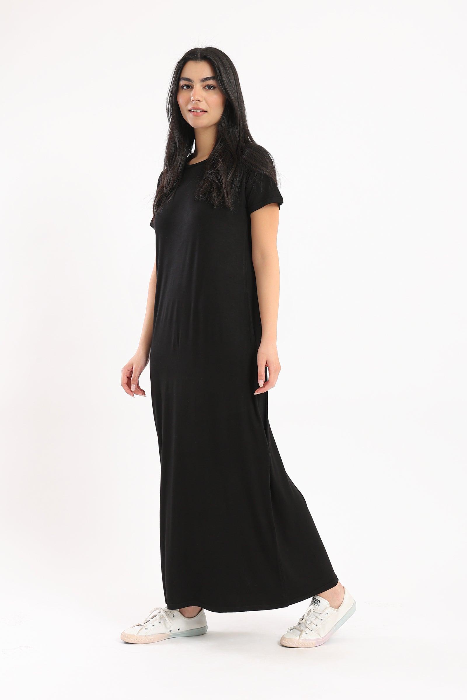 Viscose Plain Dress - Clue Wear