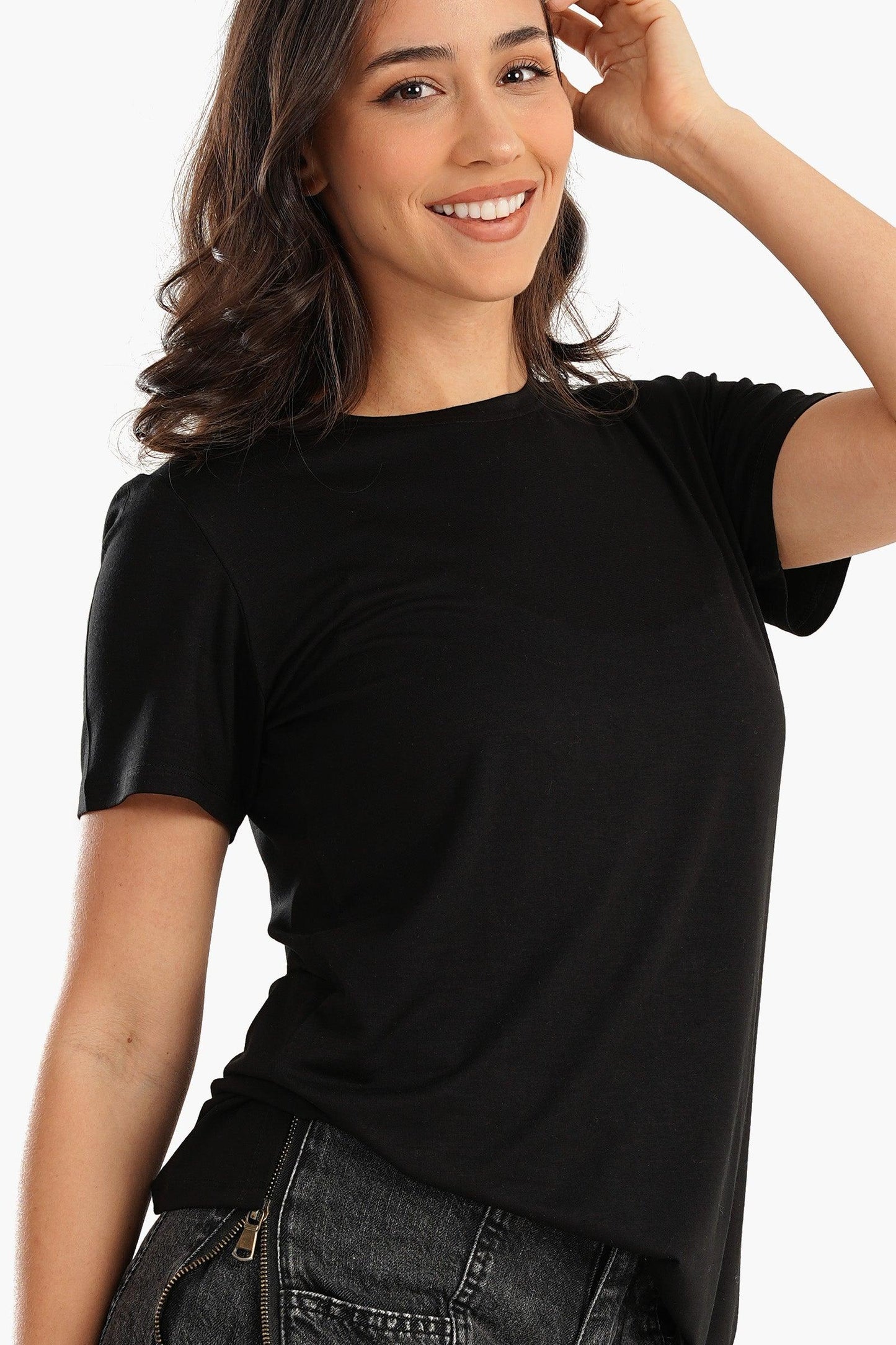 Viscose Plain Lounge T-Shirt - Carina - ÙƒØ§Ø±ÙŠÙ†Ø§