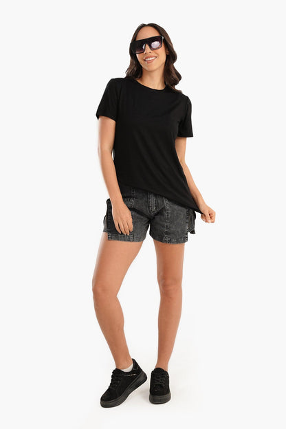 Viscose Plain Lounge T-Shirt - Carina - ÙƒØ§Ø±ÙŠÙ†Ø§