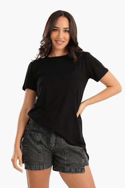 Viscose Plain Lounge T-Shirt - Carina - ÙƒØ§Ø±ÙŠÙ†Ø§