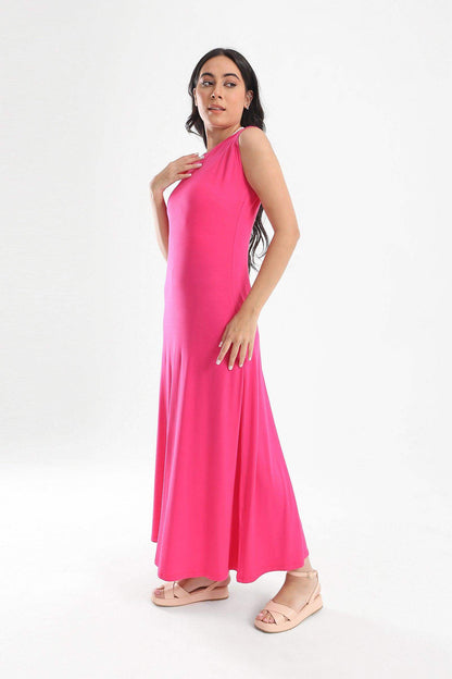 Viscose Plain Maxi Dress - Carina - ÙƒØ§Ø±ÙŠÙ†Ø§