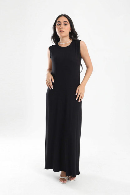 Viscose Plain Maxi Dress - Carina - ÙƒØ§Ø±ÙŠÙ†Ø§