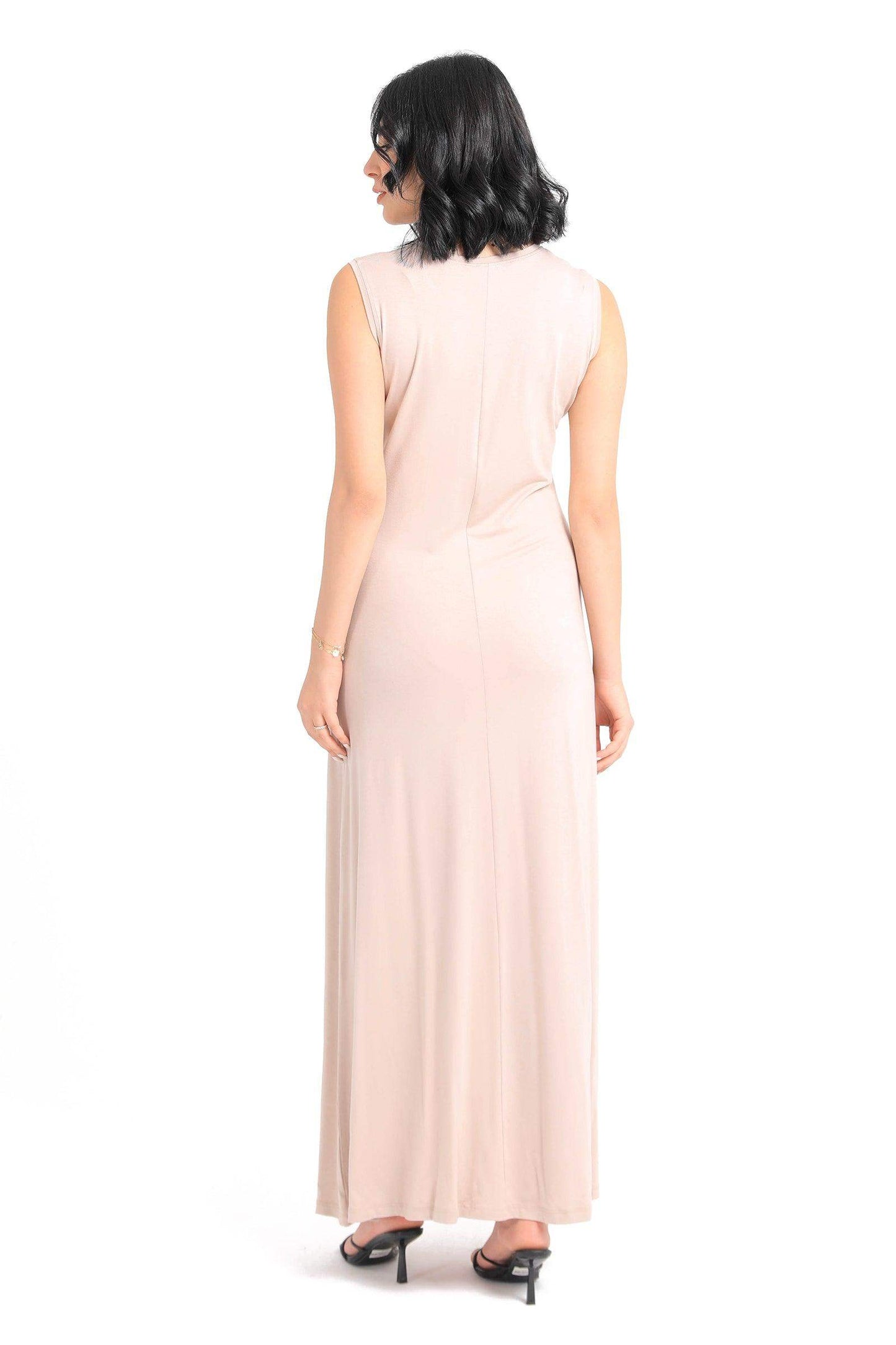 Viscose Plain Maxi Dress - Carina - ÙƒØ§Ø±ÙŠÙ†Ø§