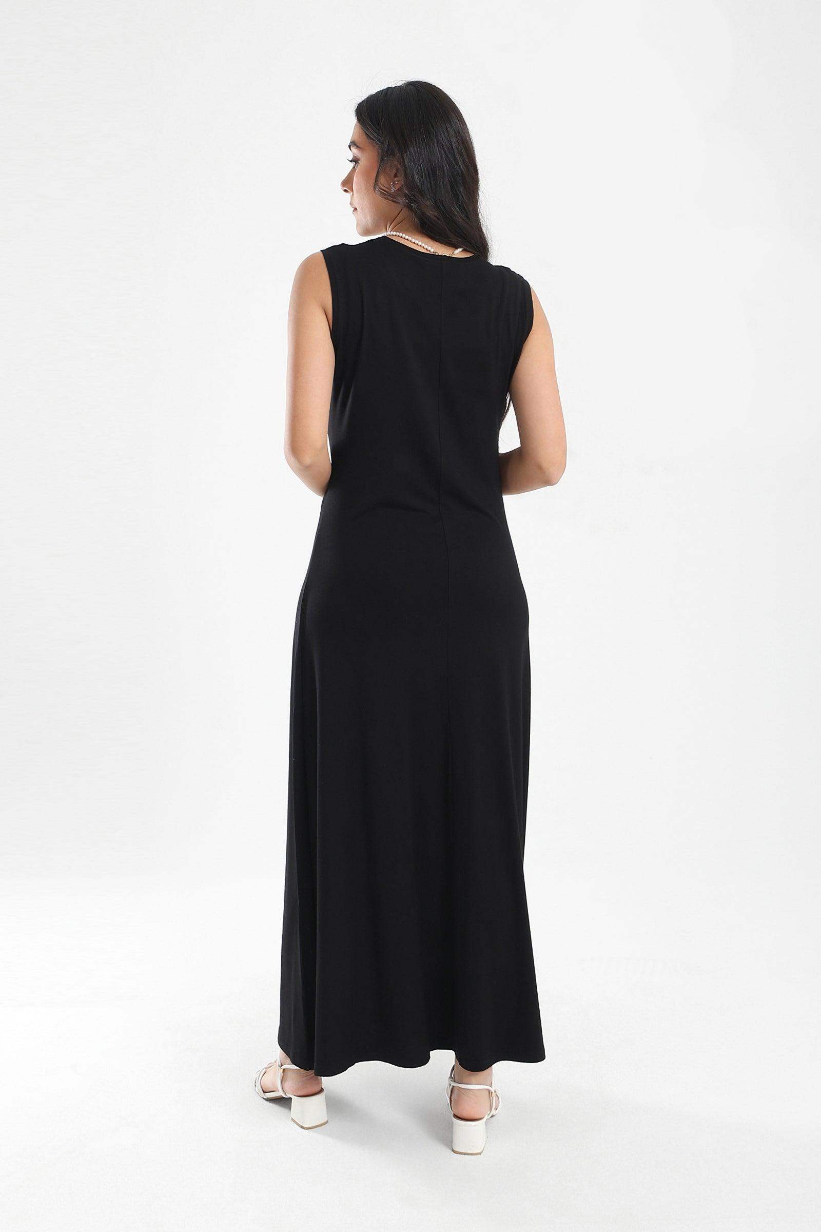 Viscose Plain Maxi Dress - Carina - ÙƒØ§Ø±ÙŠÙ†Ø§