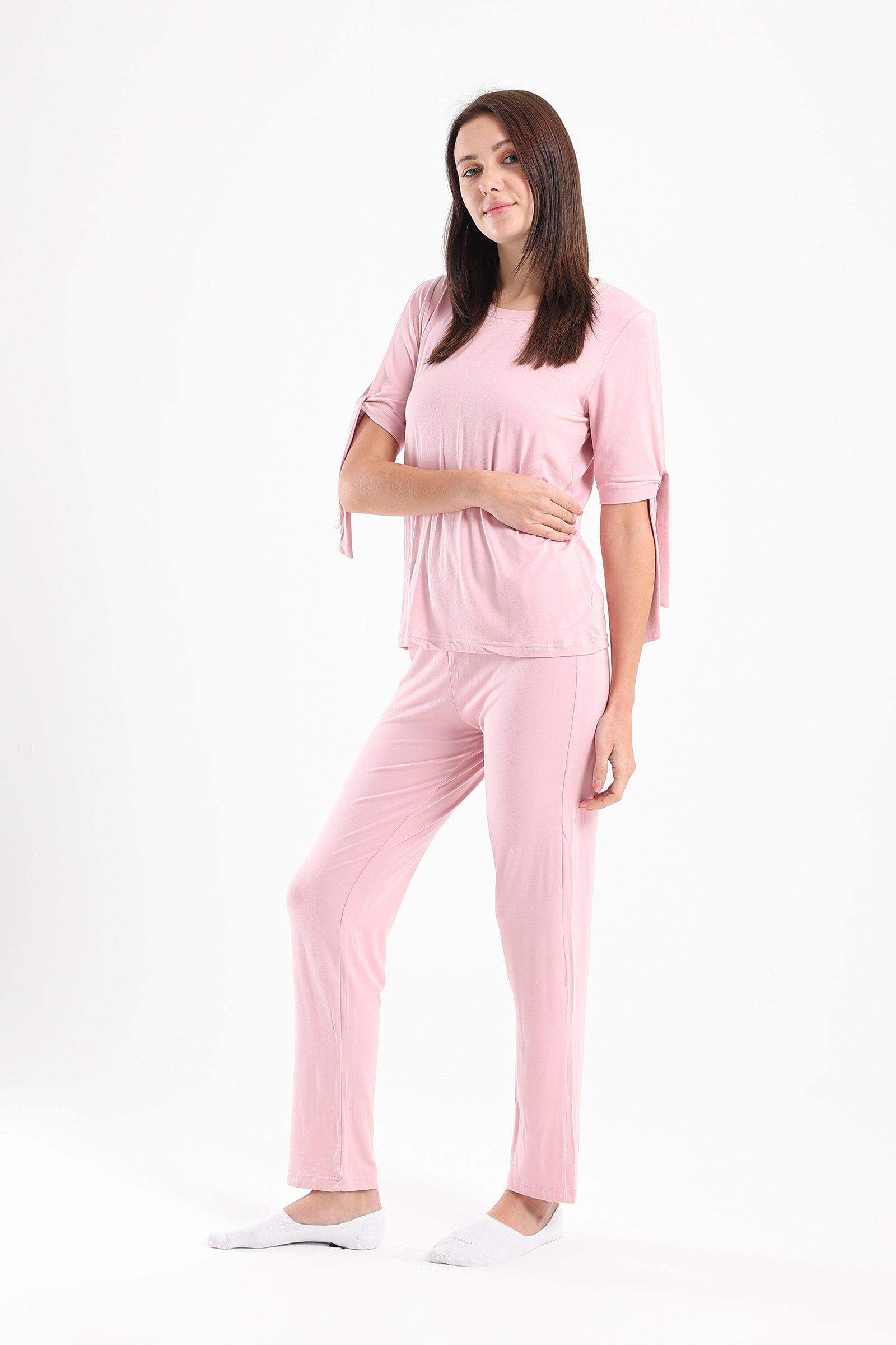 Viscose Plain Pyjama Set - Carina - ÙƒØ§Ø±ÙŠÙ†Ø§