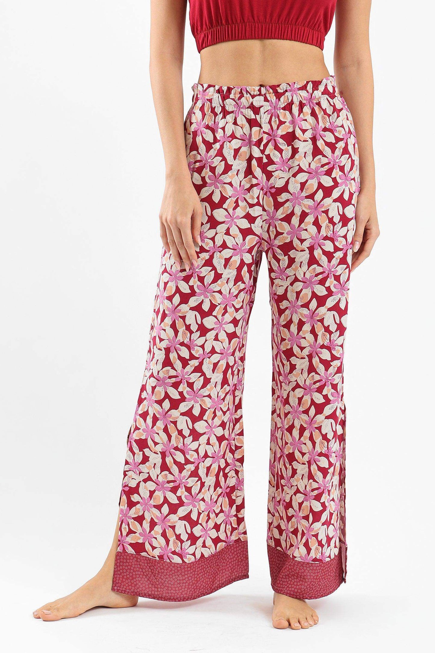 Viscose Printed Pyjama Pants - Carina - ÙƒØ§Ø±ÙŠÙ†Ø§