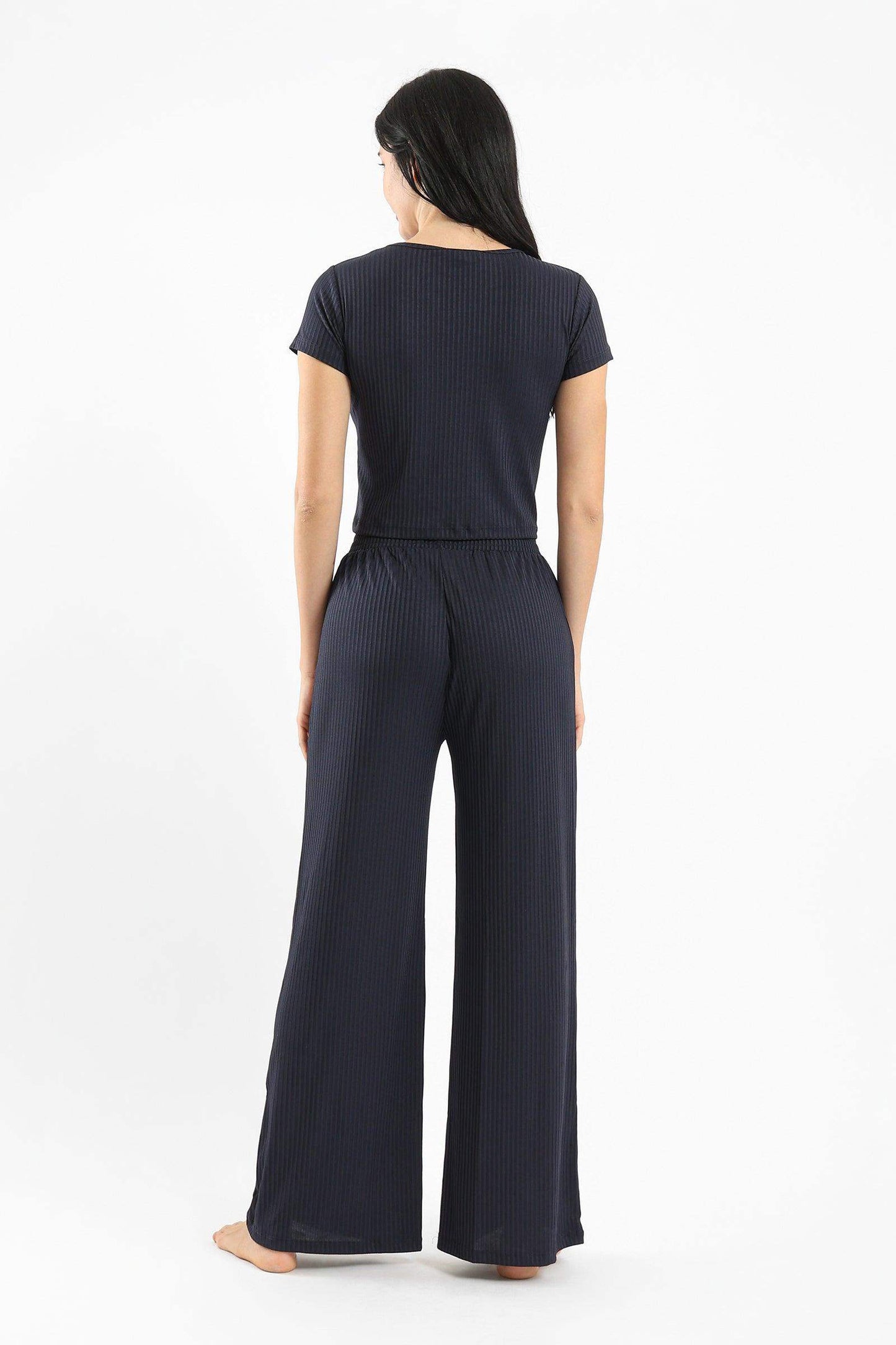 Viscose Ribbed Pyjama Set - Carina - ÙƒØ§Ø±ÙŠÙ†Ø§