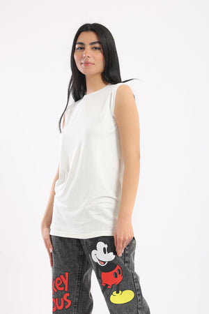 Viscose Sleeveless Top - Clue Wear