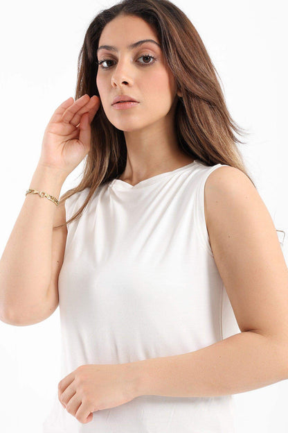 Viscose T-Shirt with Slits - Carina - ÙƒØ§Ø±ÙŠÙ†Ø§