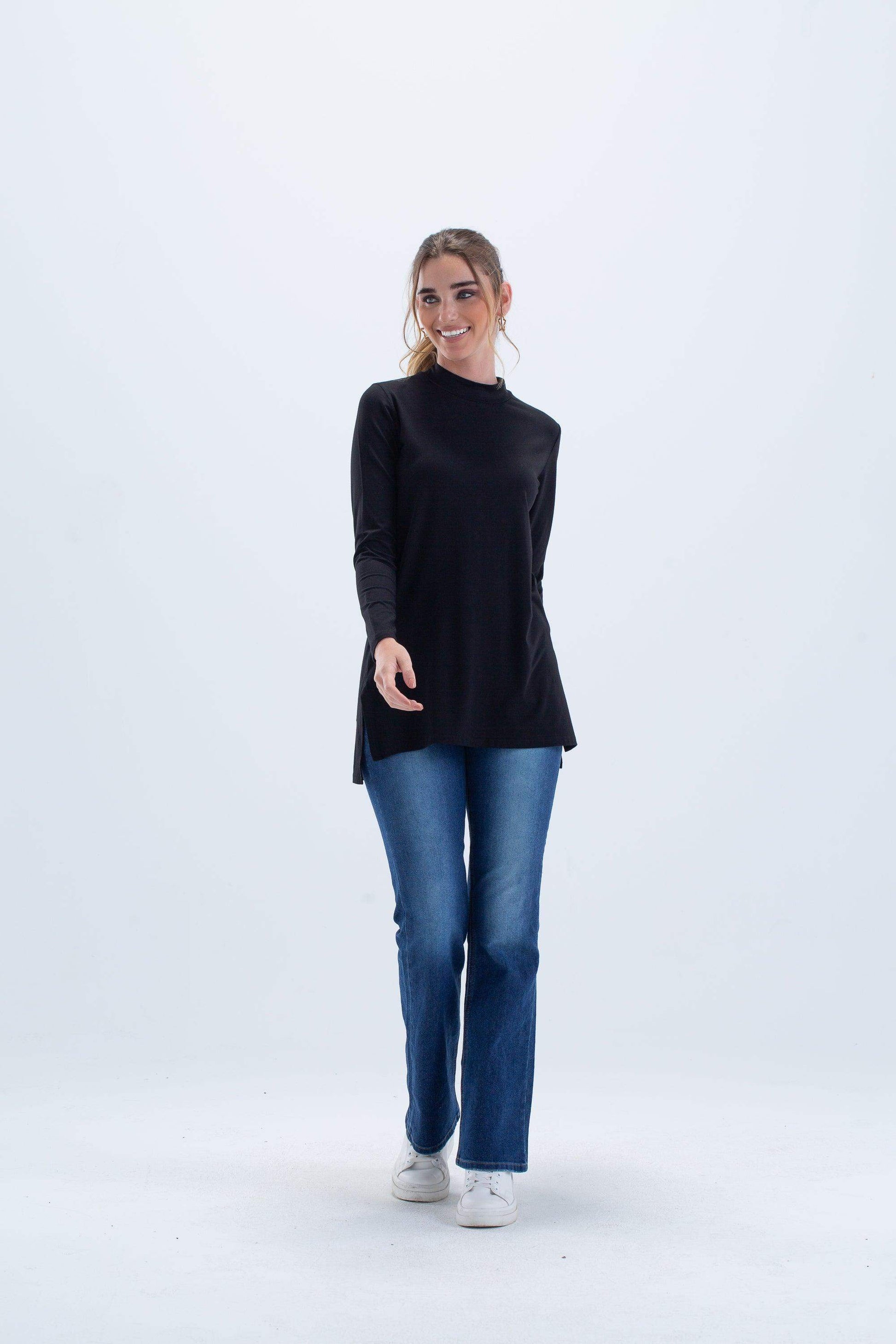 Viscose Top with Slits - Carina - ÙƒØ§Ø±ÙŠÙ†Ø§