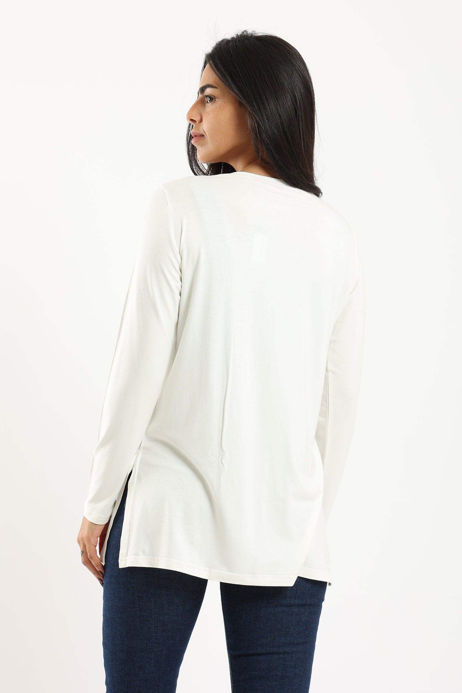 Viscose Top with Slits - Carina - ÙƒØ§Ø±ÙŠÙ†Ø§