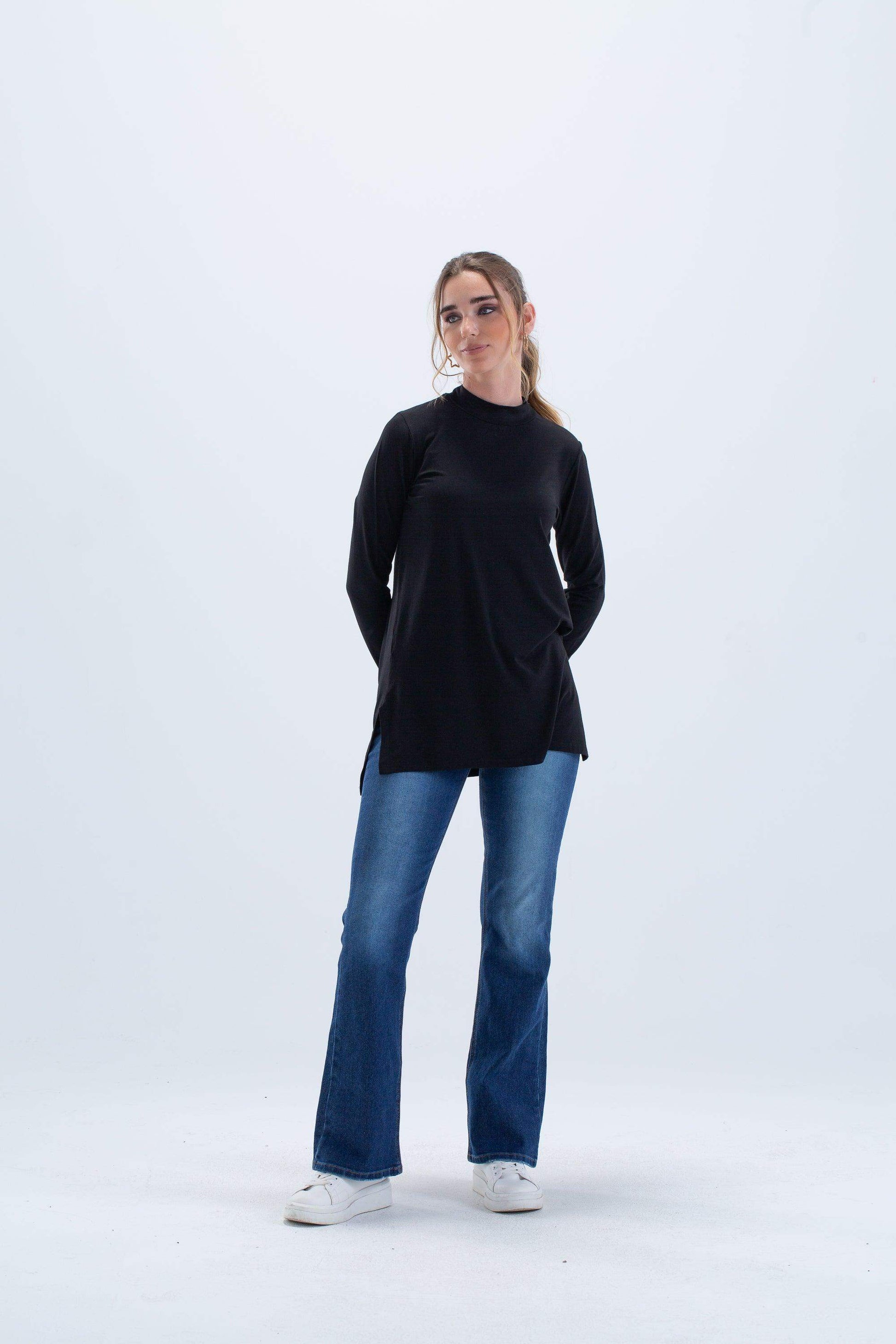 Viscose Top with Slits - Carina - ÙƒØ§Ø±ÙŠÙ†Ø§