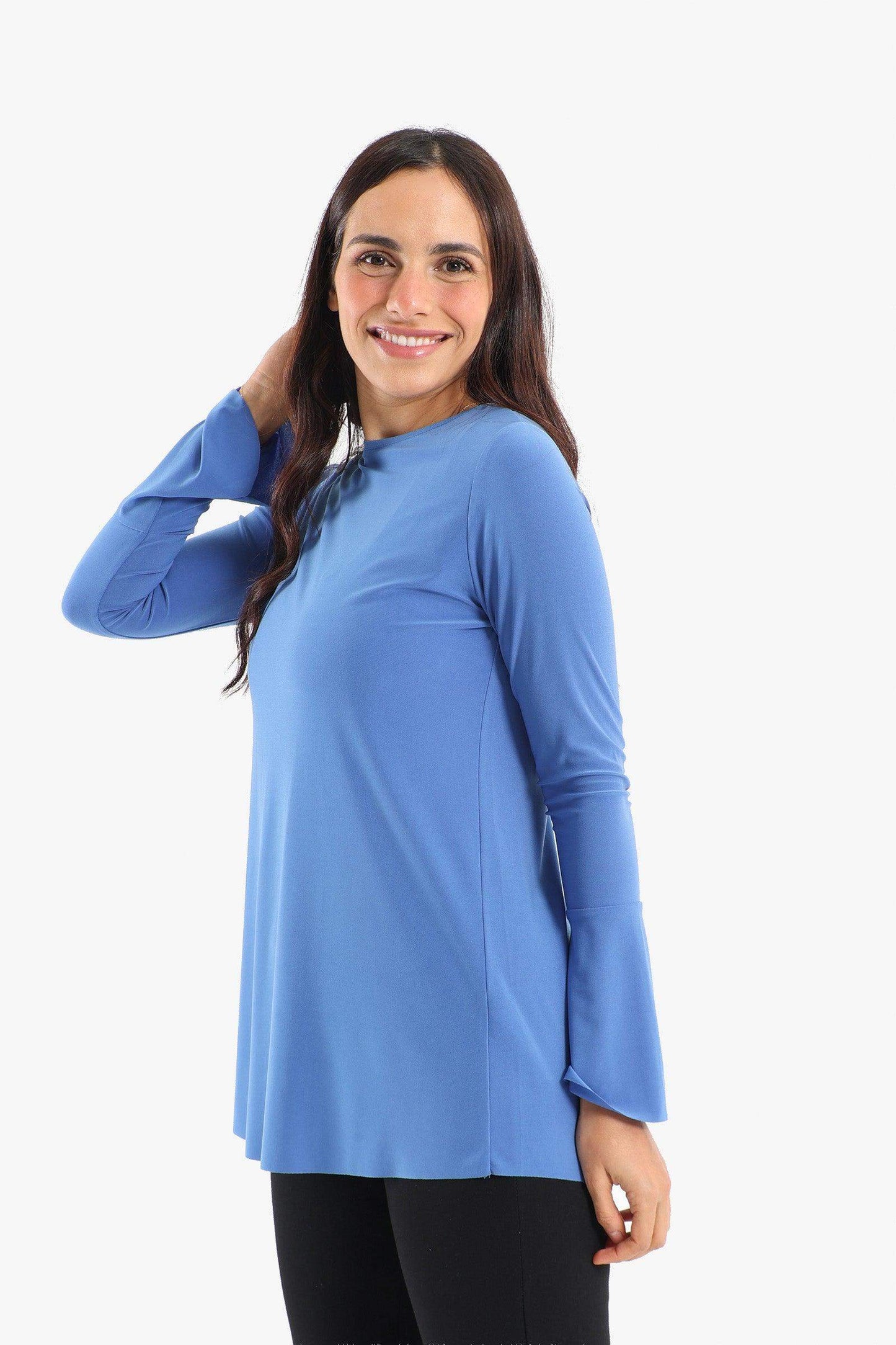 Voile Bell Sleeves Blouse - Carina - ÙƒØ§Ø±ÙŠÙ†Ø§