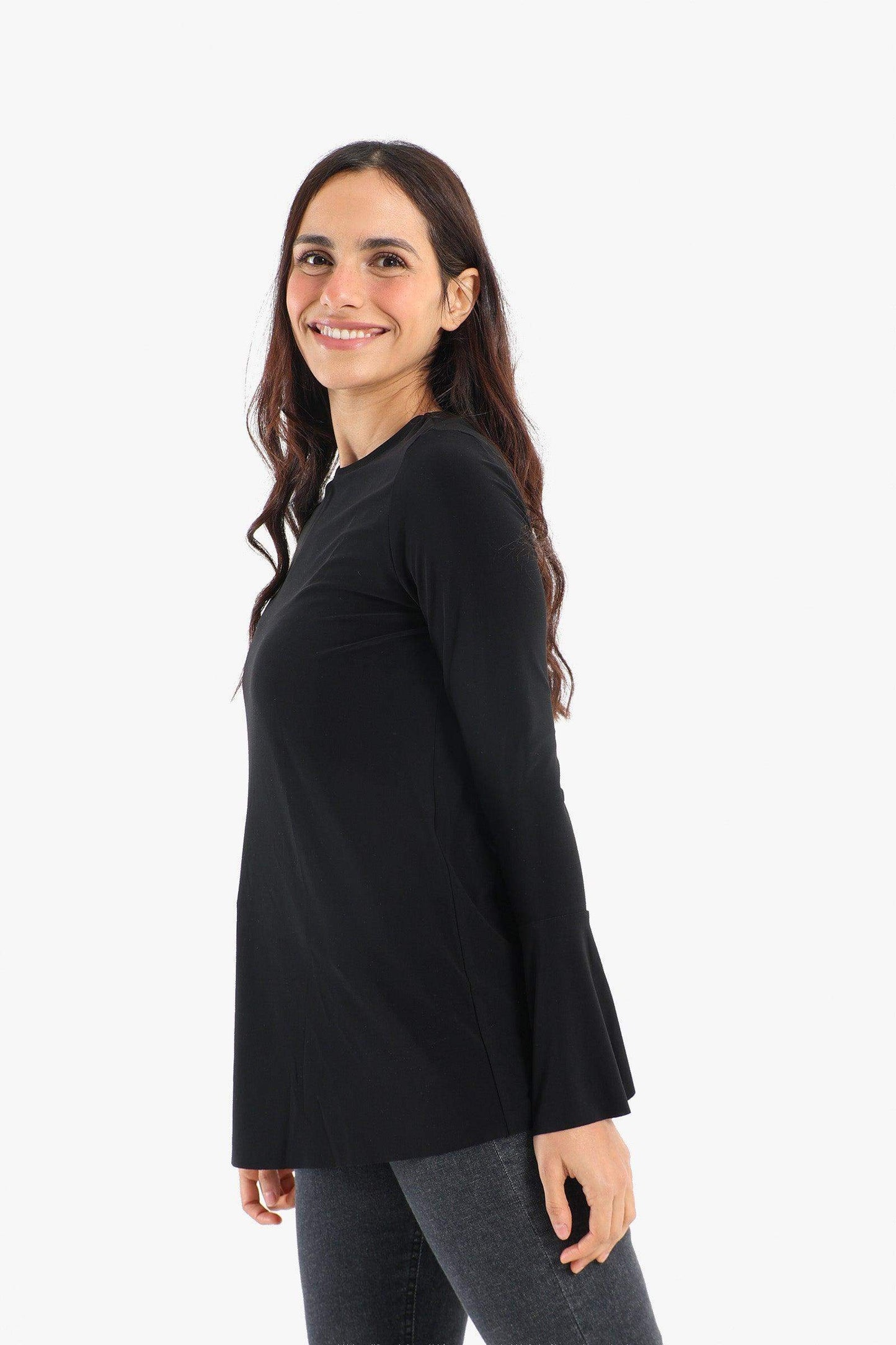 Voile Bell Sleeves Blouse - Carina - ÙƒØ§Ø±ÙŠÙ†Ø§