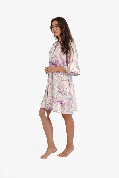 Voile Printed Robe - Carina - ÙƒØ§Ø±ÙŠÙ†Ø§