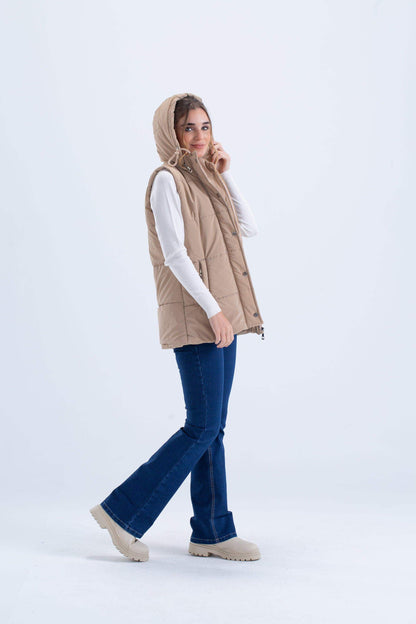 Waterproof Puffer Vest Jacket - Carina - ÙƒØ§Ø±ÙŠÙ†Ø§