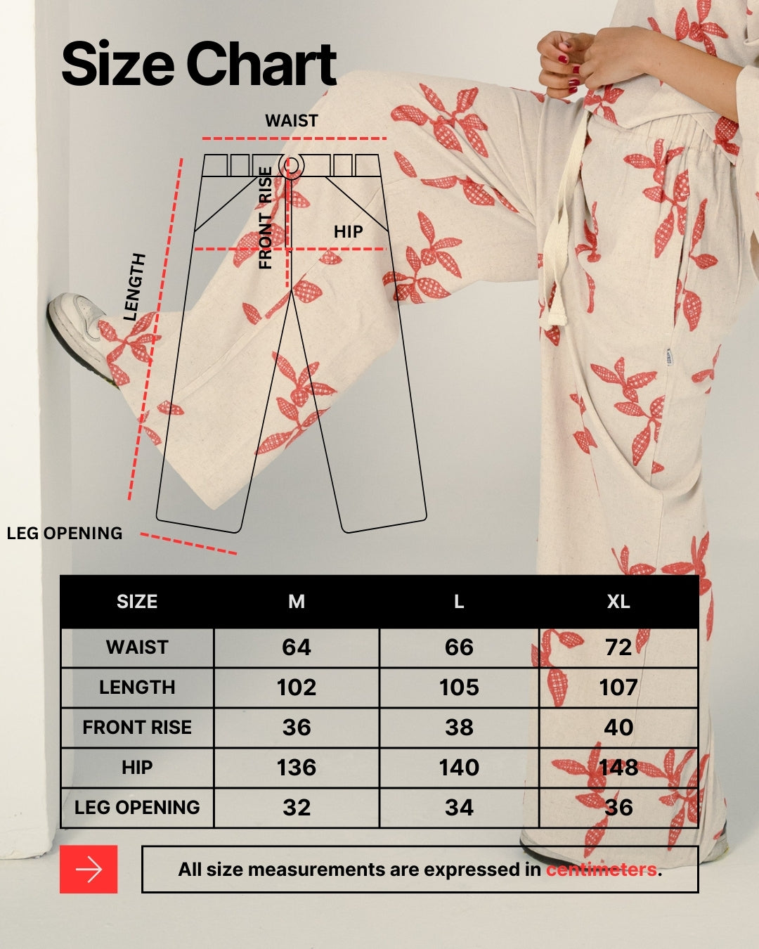 Linen Oversized Floral Print Set – Beige & Green