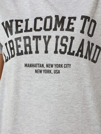 Welcome to Liberty Island T-Shirt - Carina - ÙƒØ§Ø±ÙŠÙ†Ø§