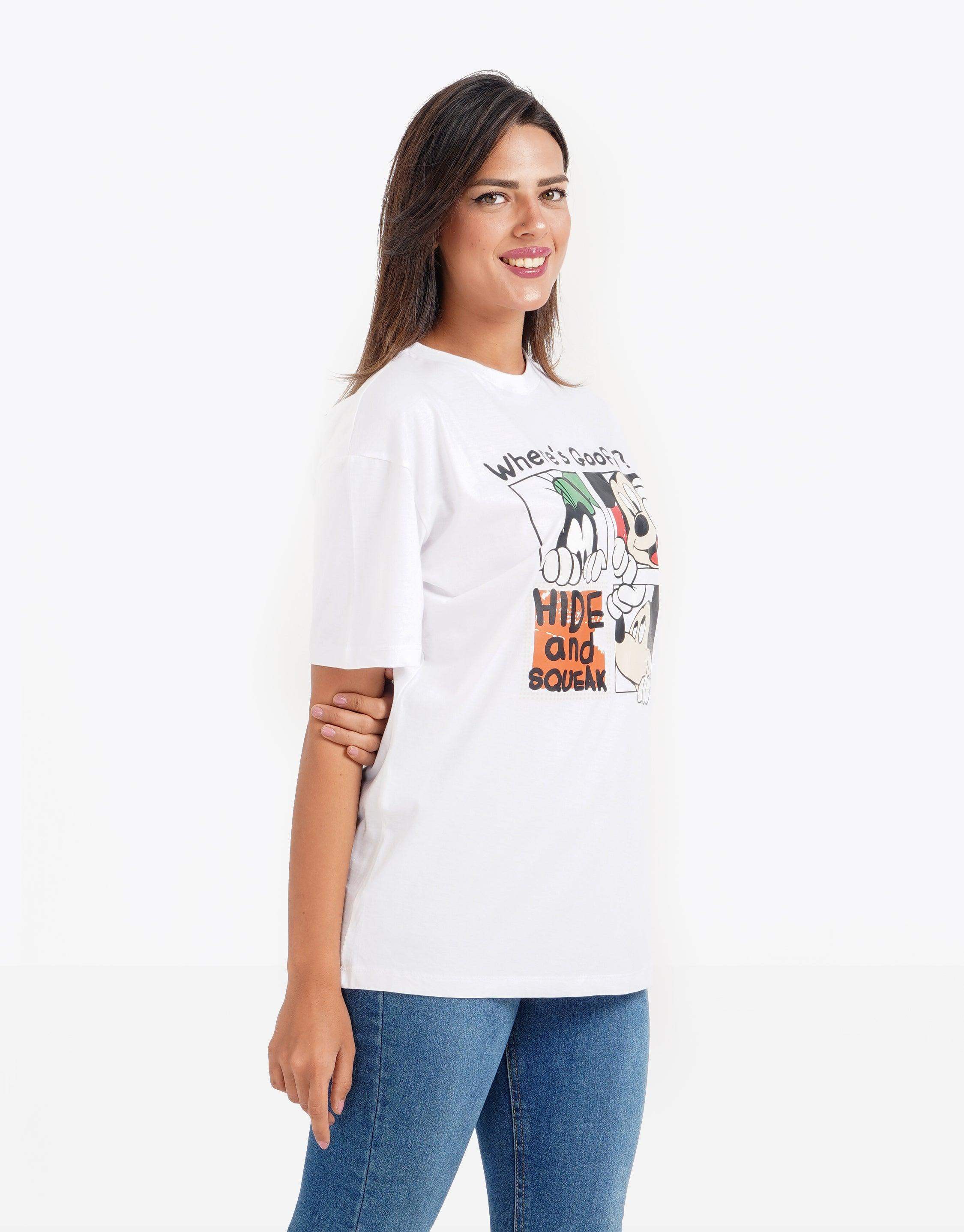 Where's Goofy Short Sleeve Cotton T-Shirt - Carina - ÙƒØ§Ø±ÙŠÙ†Ø§