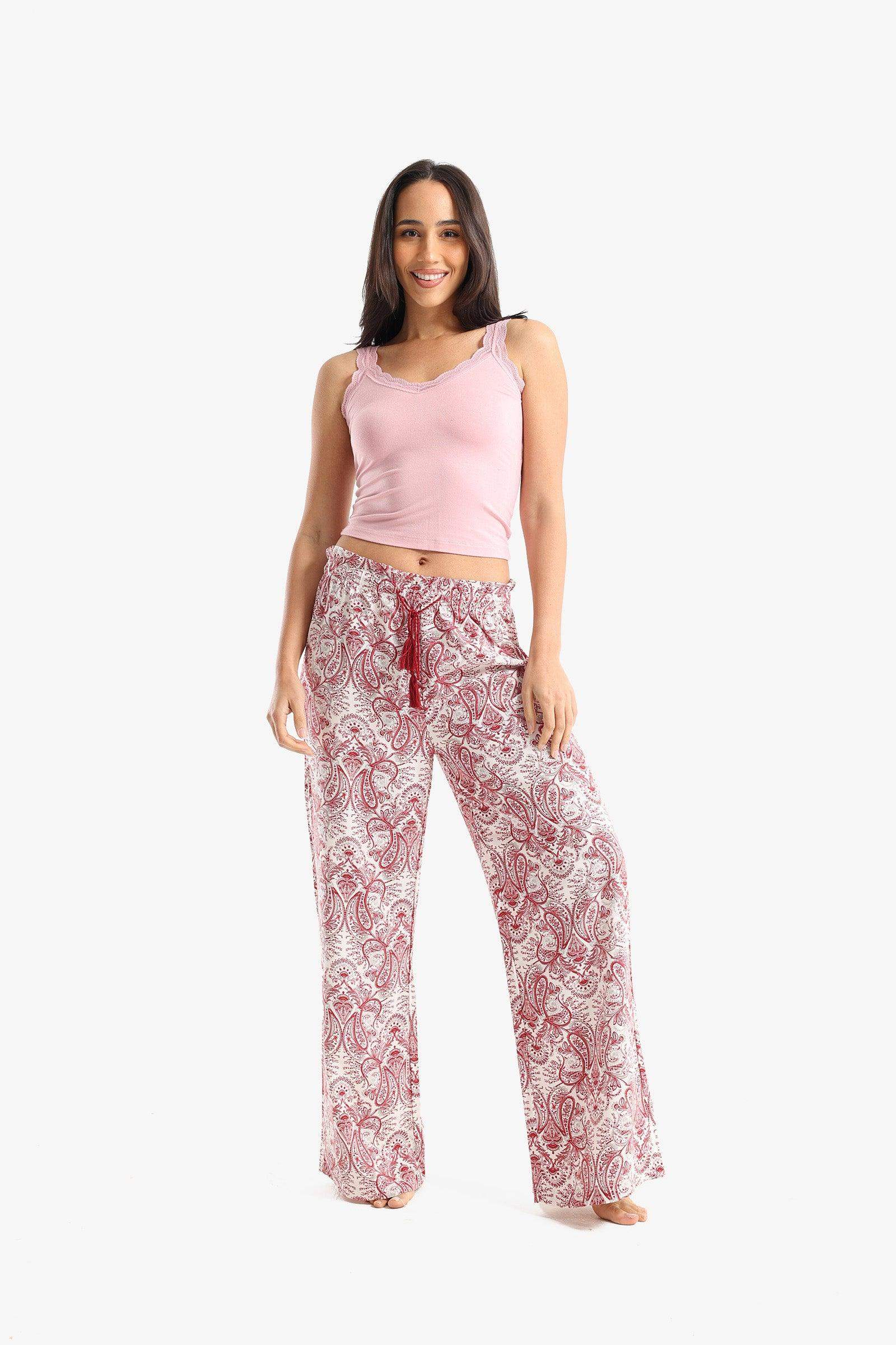 Wide Leg Pyjama Pants - Carina - ÙƒØ§Ø±ÙŠÙ†Ø§