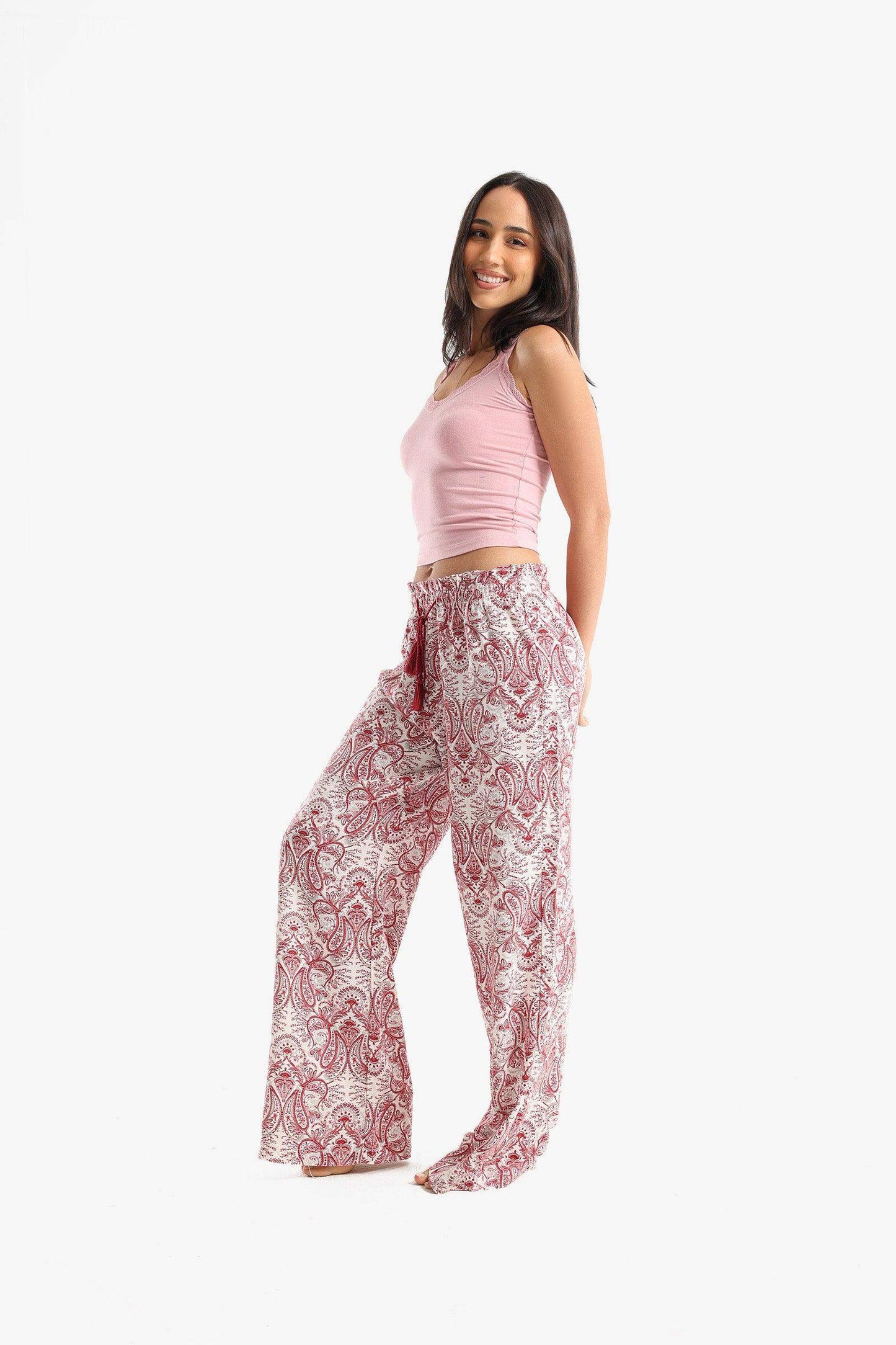 Wide Leg Pyjama Pants - Carina - ÙƒØ§Ø±ÙŠÙ†Ø§