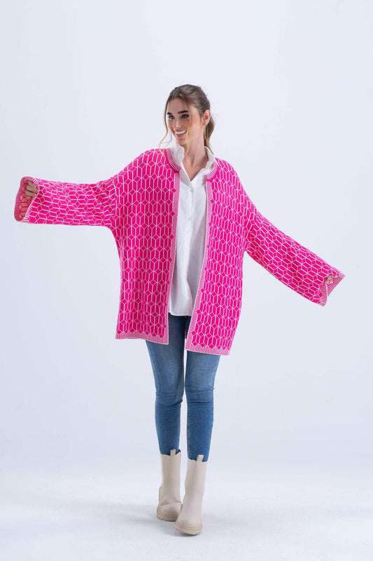 Wide Long Sleeves Cardigan - Carina - ÙƒØ§Ø±ÙŠÙ†Ø§