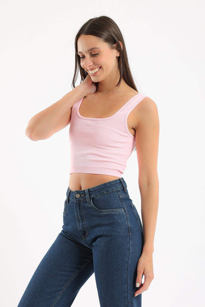 Wide Strap Crop Top - Carina - ÙƒØ§Ø±ÙŠÙ†Ø§