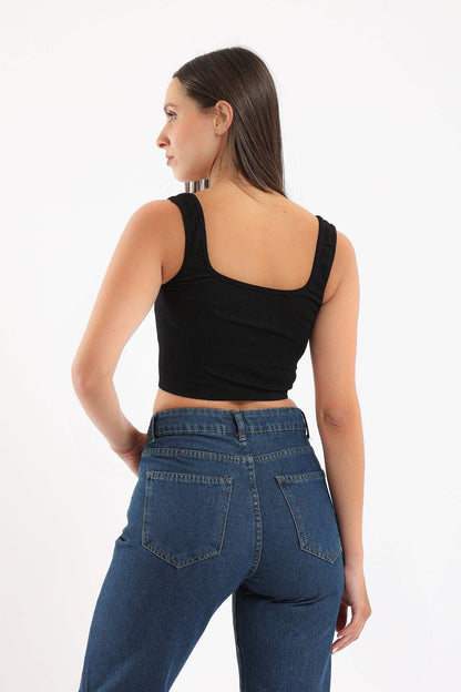 Wide Strap Crop Top - Carina - ÙƒØ§Ø±ÙŠÙ†Ø§